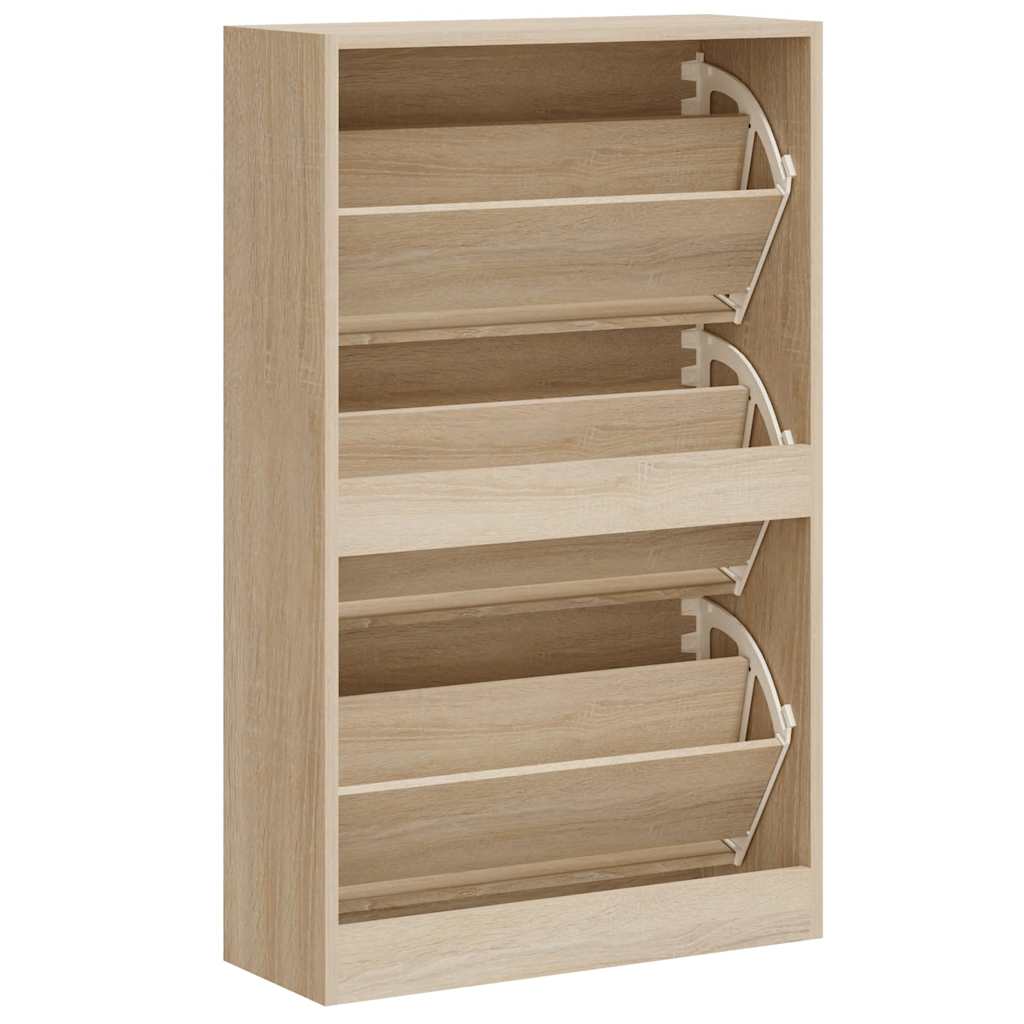 Armoire à chaussures Chêne sonoma 63x24x103cm Bois d'ingénierie - XIOS