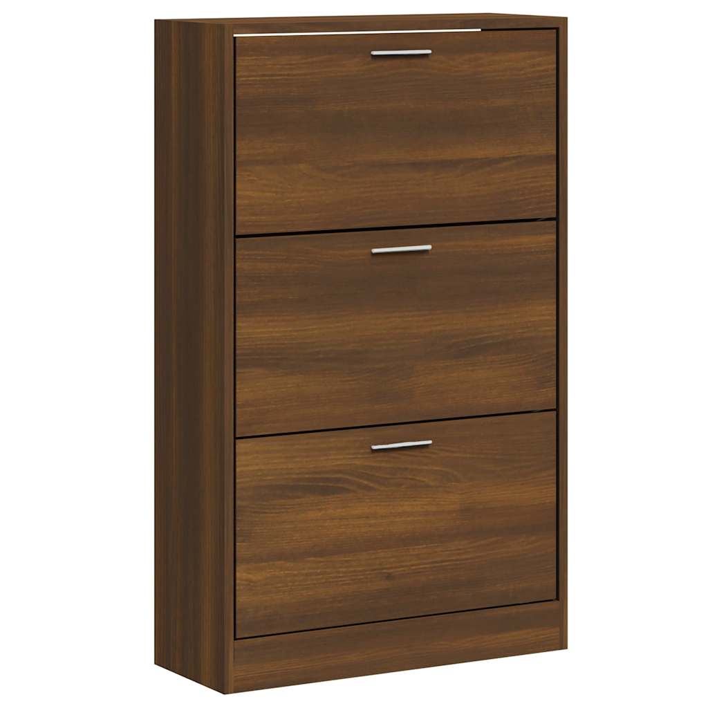 Armoire à chaussures Chêne marron 63x24x103cm Bois d'ingénierie - XIOS