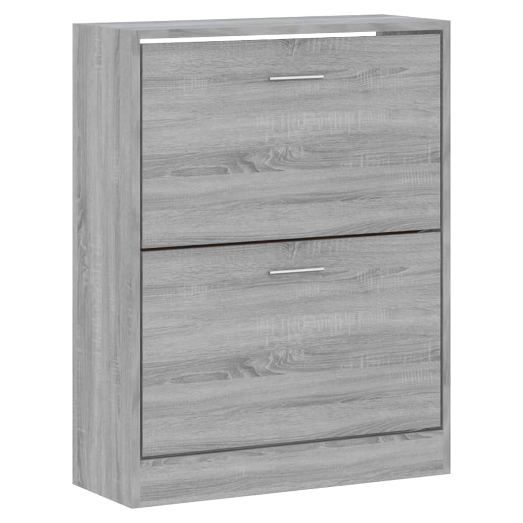 Armoire à chaussures Sonoma gris 63x24x81 cm Bois d'ingénierie - XIOS
