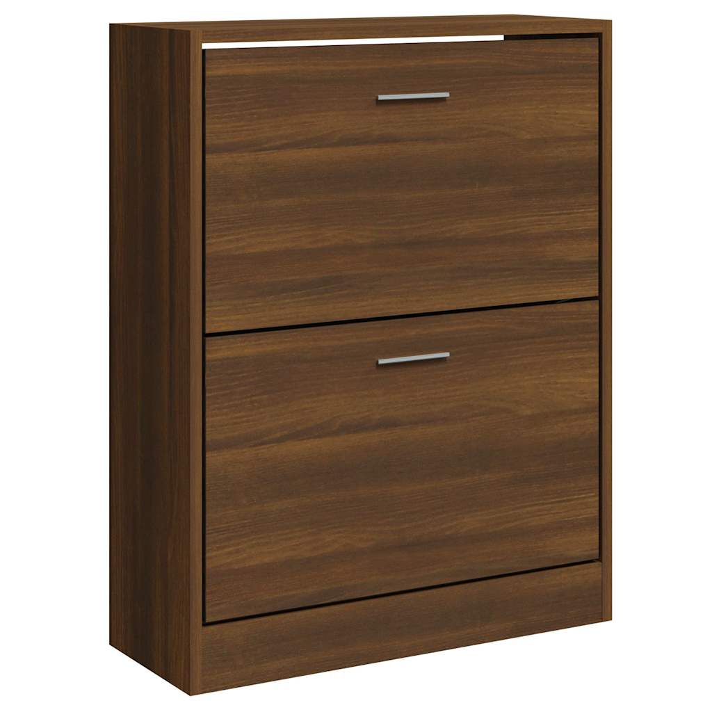 Armoire à chaussures Chêne marron 63x24x81 cm Bois d'ingénierie - XIOS