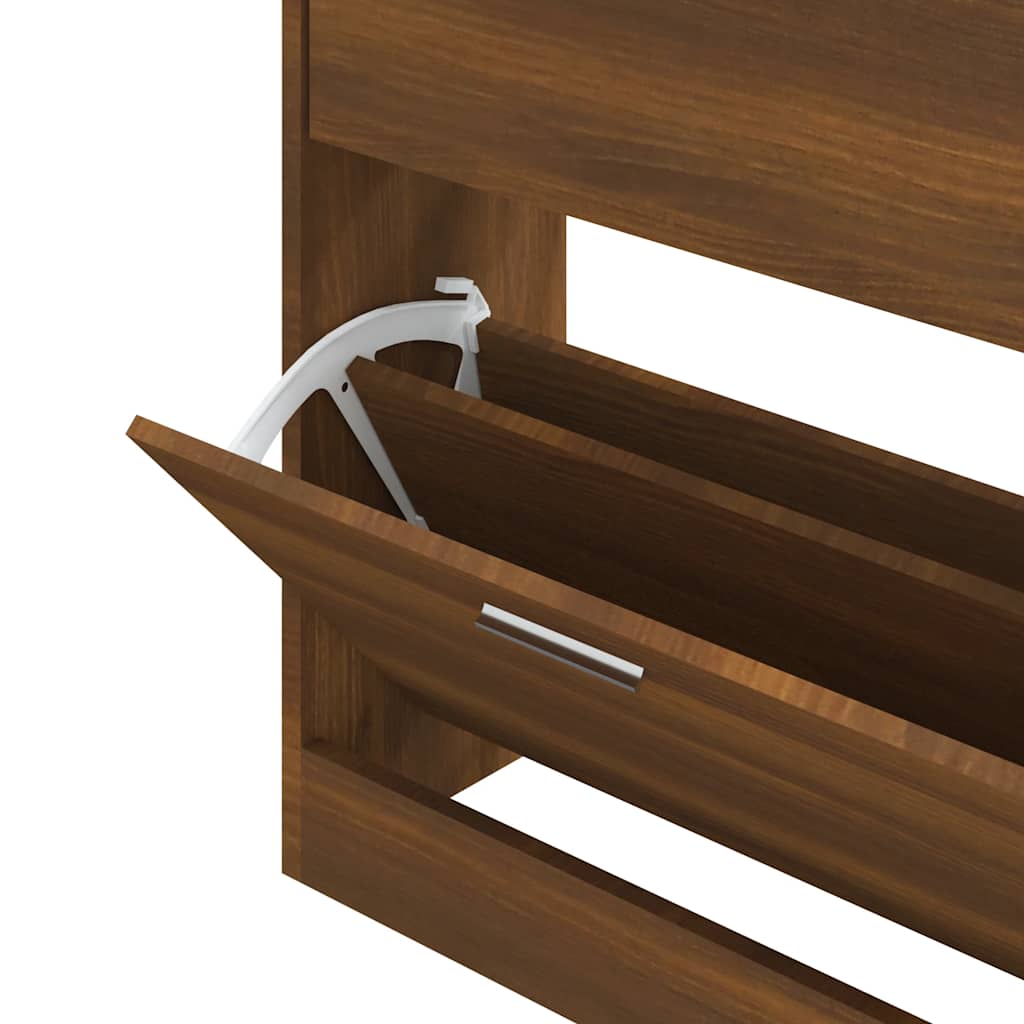 Armoire à chaussures Chêne marron 63x24x81 cm Bois d'ingénierie - XIOS
