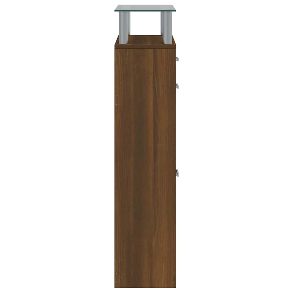 Armoire à chaussures Chêne marron 63x24x104cm Bois d'ingénierie