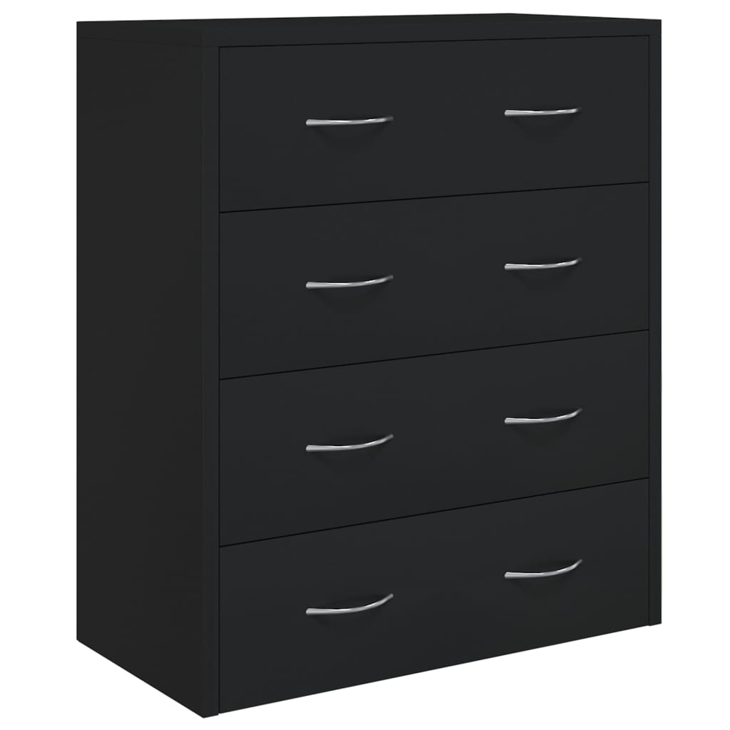 Buffet avec 4 tiroirs 60x30,5x71 cm Noir - XIOS