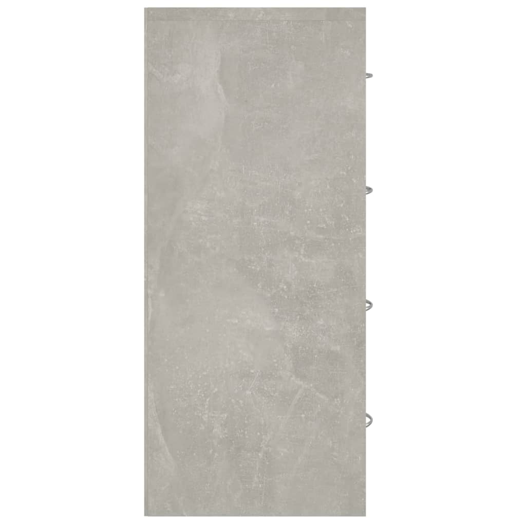 Buffet avec 4 tiroirs 60x30,5x71 cm Gris béton - XIOS