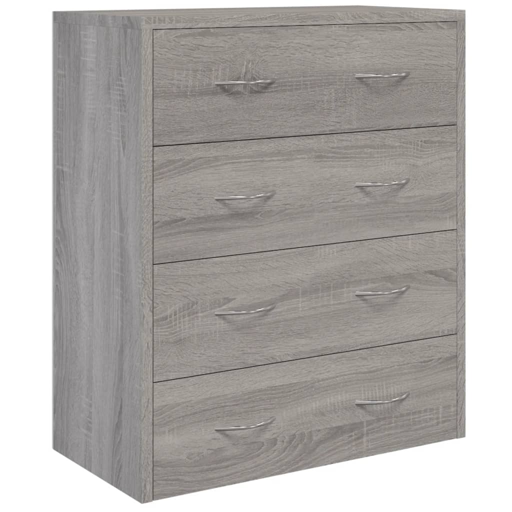 Buffet avec 4 tiroirs 60x30,5x71 cm Sonoma gris - XIOS