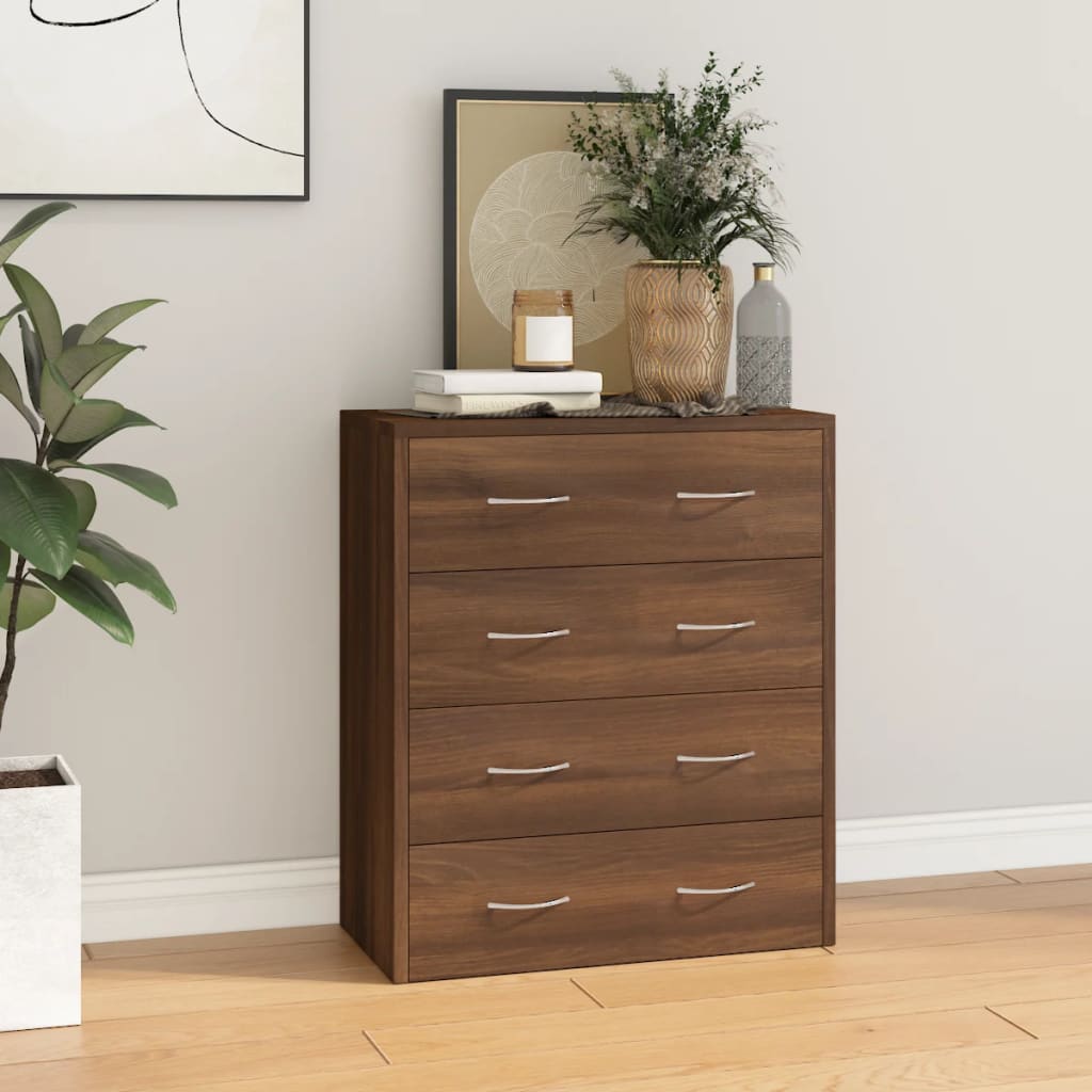 Buffet avec 4 tiroirs 60x30,5x71 cm Chêne marron - XIOS