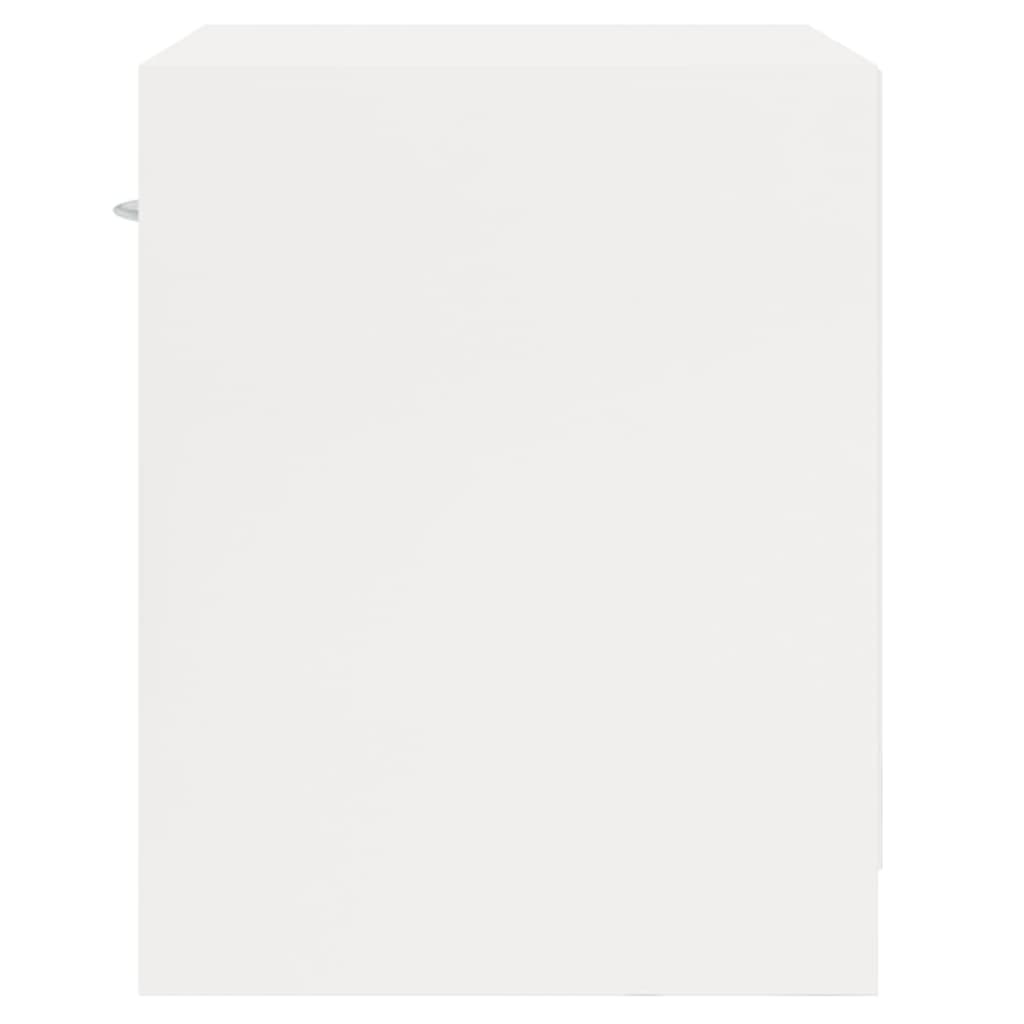 Tables de chevet 2 pcs avec tiroir Blanc brillant - XIOS