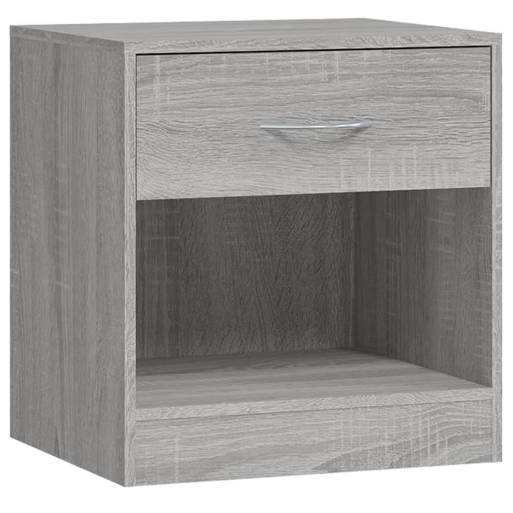 Tables de chevet 2 pcs avec tiroir Sonoma gris - XIOS