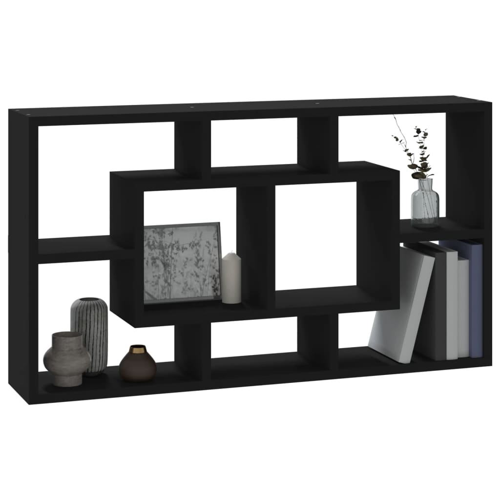 Étagère murale 8 compartiments Noir - XIOS