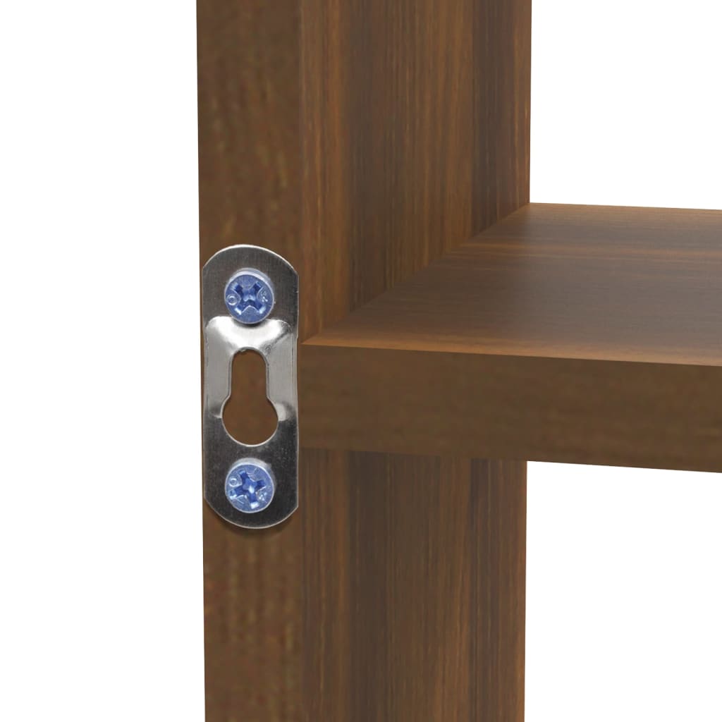 Étagère murale 8 compartiments Chêne marron - XIOS