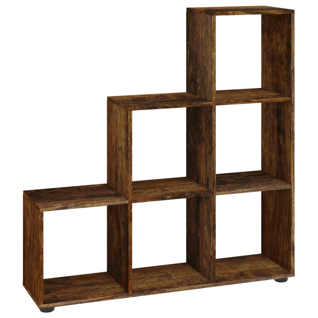 Bibliothèque escalier Chêne fumé 107 cm Bois d'ingénierie - XIOS
