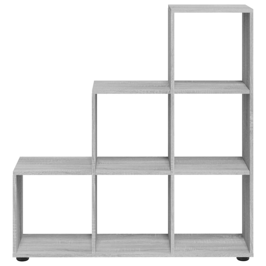 Bibliothèque escalier Sonoma gris 107 cm Bois d'ingénierie - XIOS