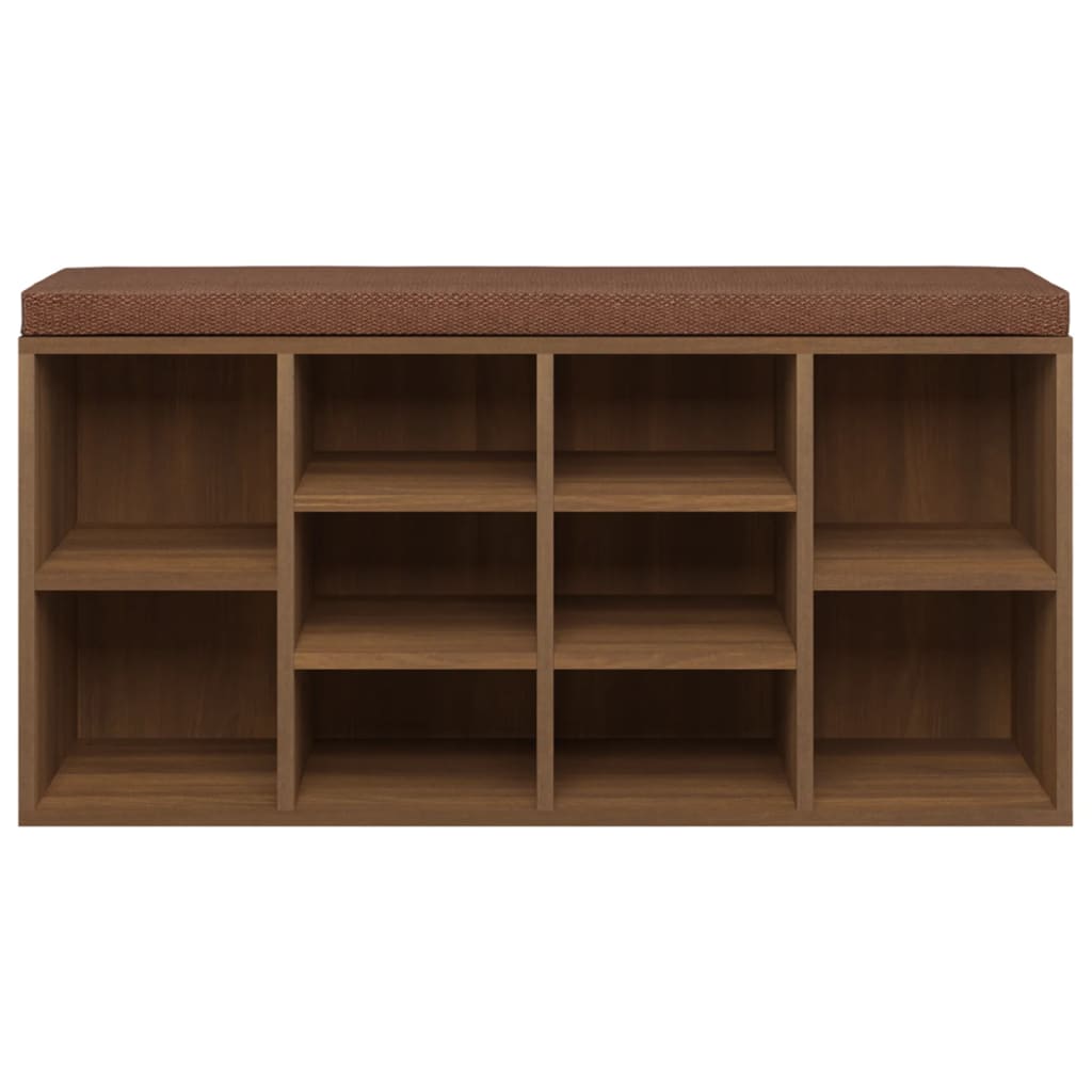 Banc à chaussures Chêne marron 103x30x48 cm Bois d'ingénierie - XIOS