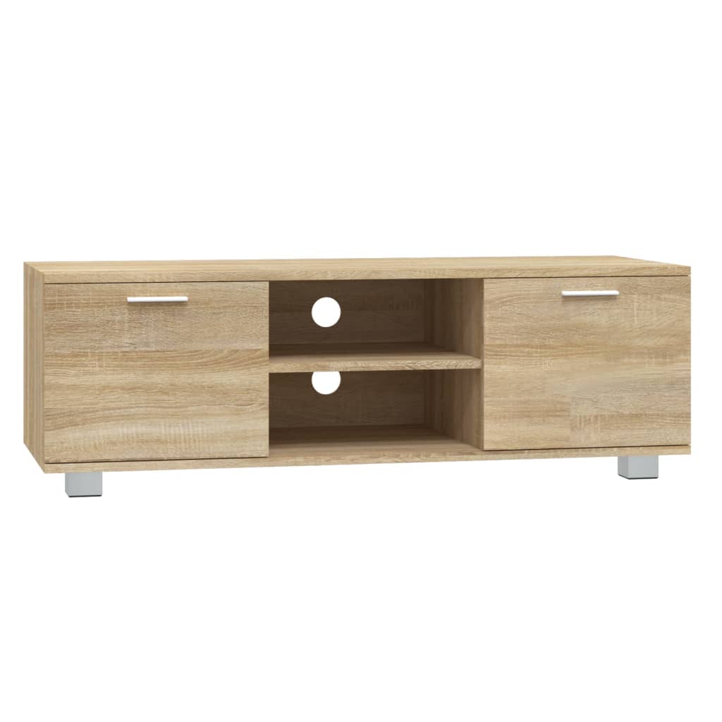 Meuble TV Chêne sonoma 120x40,5x35 cm Bois d'ingénierie - XIOS