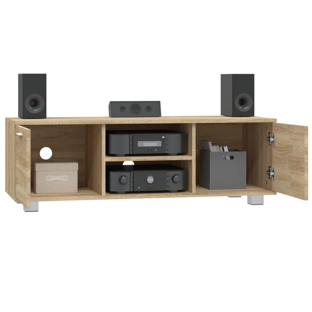 Meuble TV Chêne sonoma 120x40,5x35 cm Bois d'ingénierie - XIOS