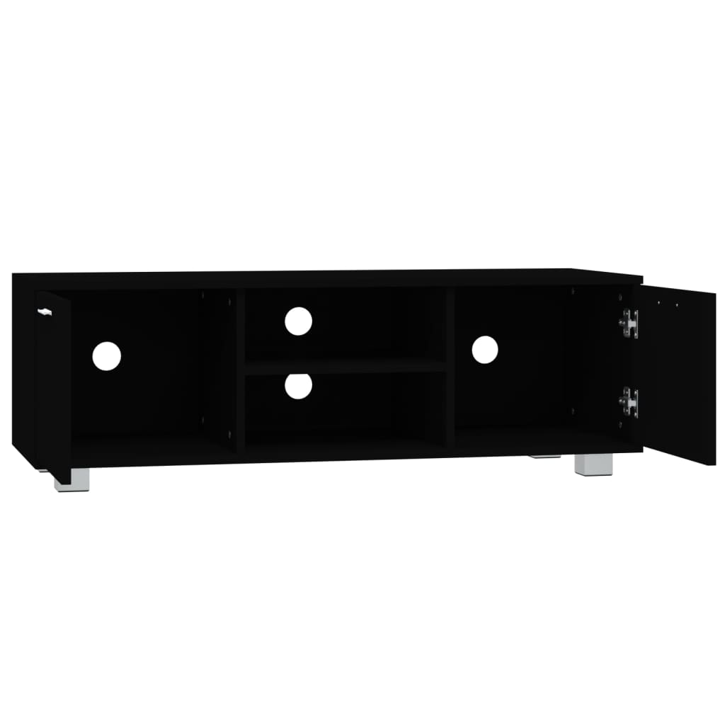Meuble TV Noir 120x40,5x35 cm Bois d'ingénierie - XIOS