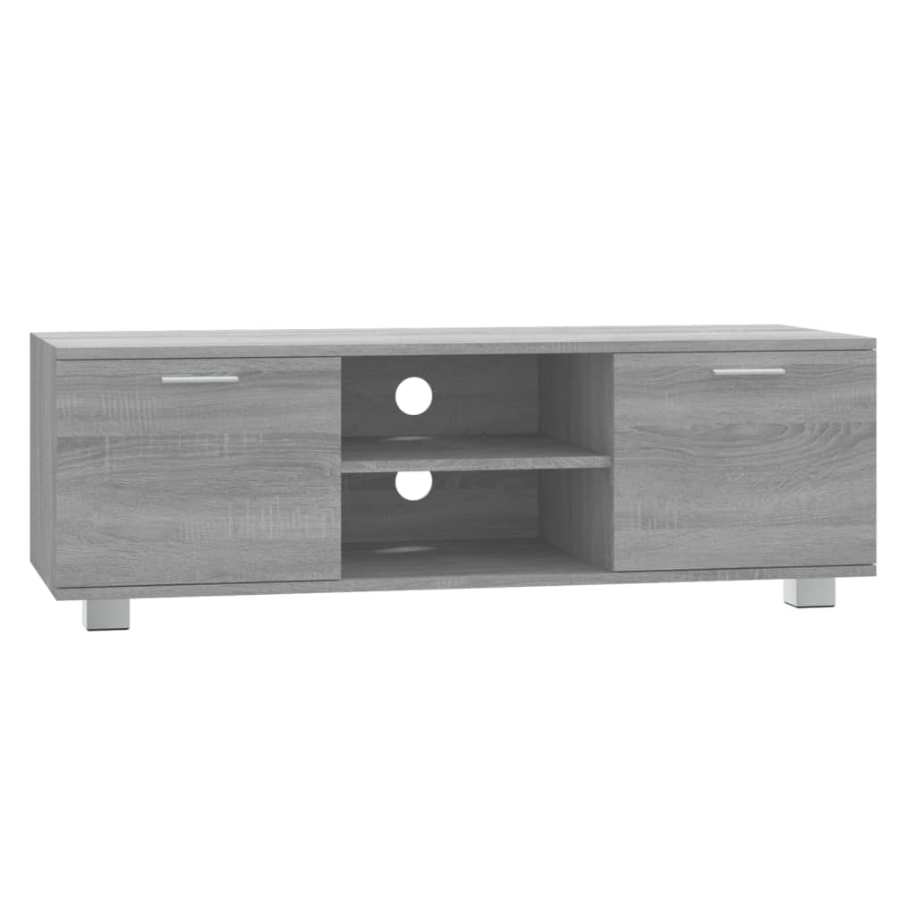 Meuble TV Sonoma gris 120x40,5x35 cm Bois d'ingénierie - XIOS