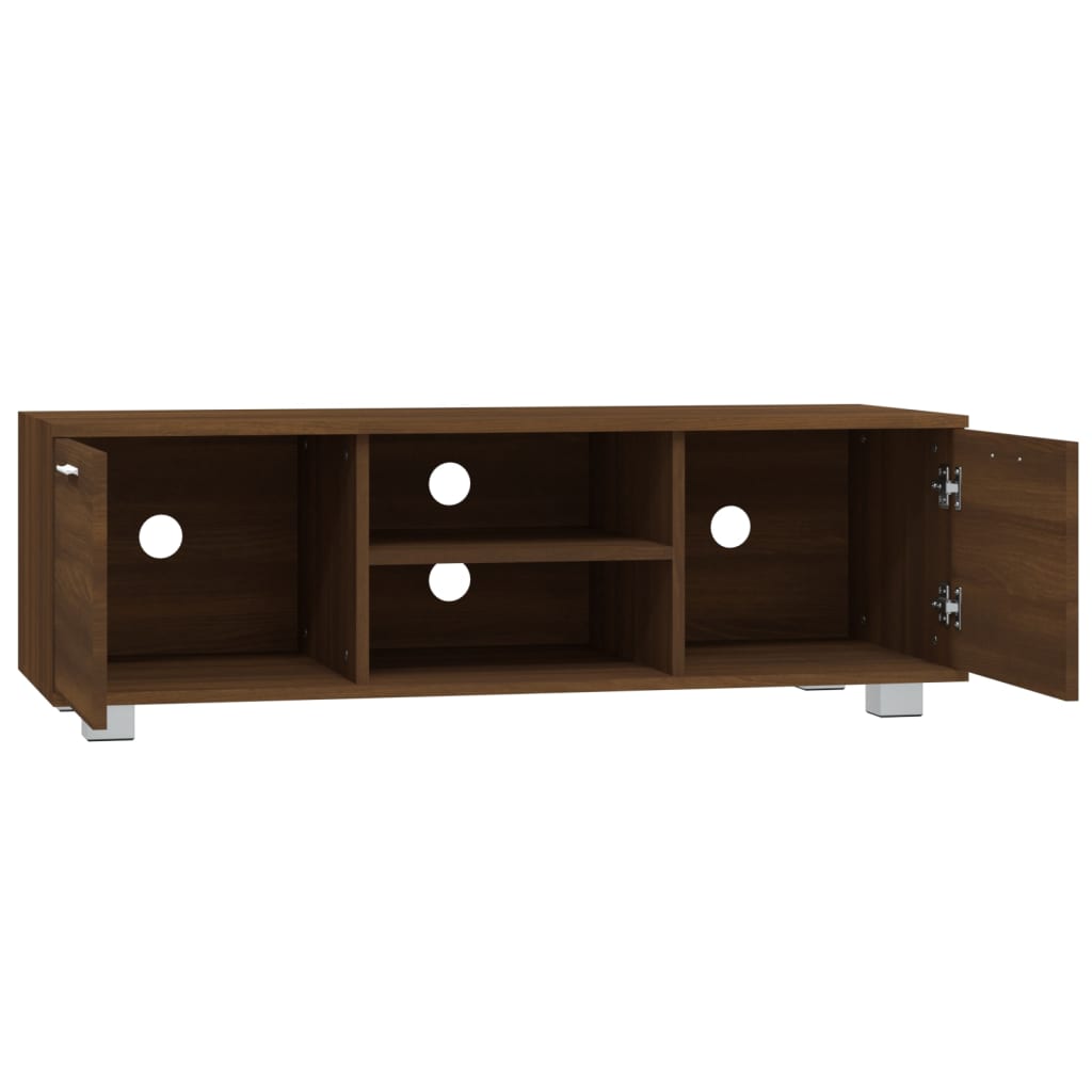 Meuble TV Chêne marron 120x40,5x35 cm Bois d'ingénierie - XIOS