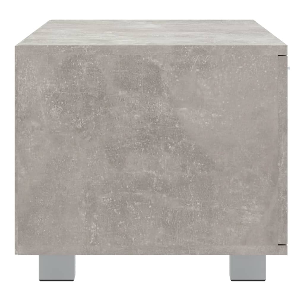 Meuble TV Gris béton 140x40,5x35 cm Bois d'ingénierie - XIOS