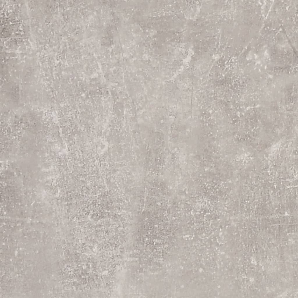 Armoire à chaussures miroir 3 niveaux Gris béton 63x17x102,5 cm - XIOS