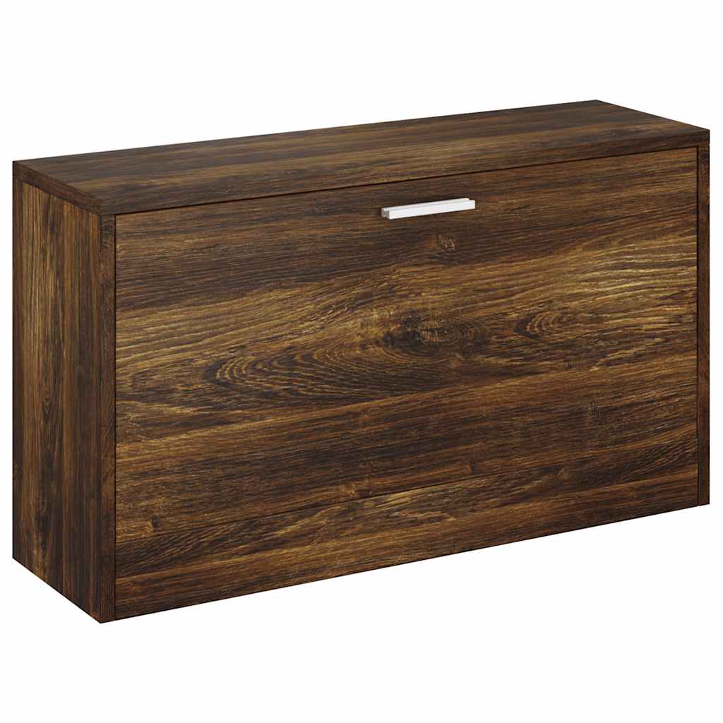 Banc à chaussures Chêne fumé 80x24x45 cm Bois d'ingénierie - XIOS