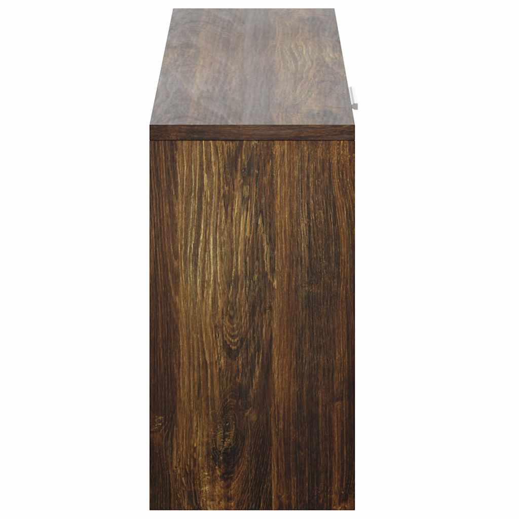 Banc à chaussures Chêne fumé 80x24x45 cm Bois d'ingénierie - XIOS