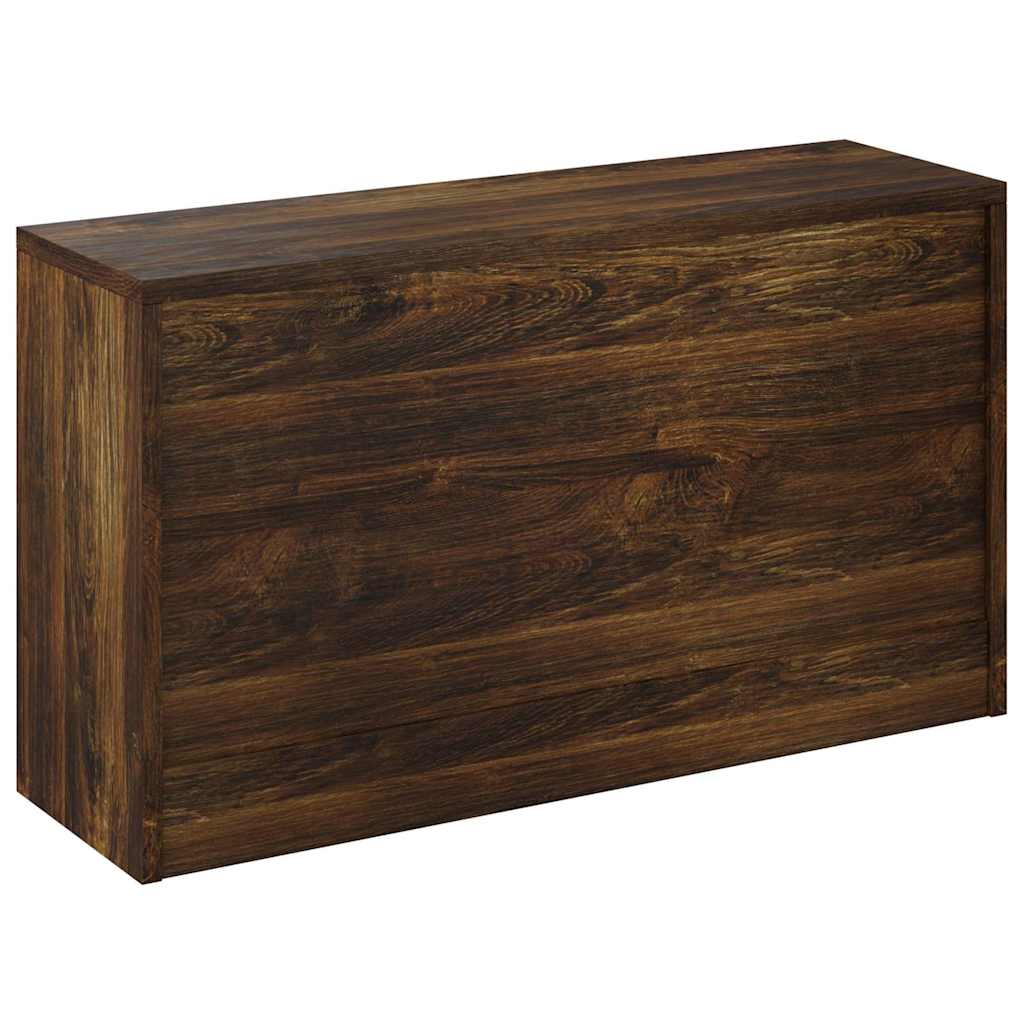 Banc à chaussures Chêne fumé 80x24x45 cm Bois d'ingénierie - XIOS