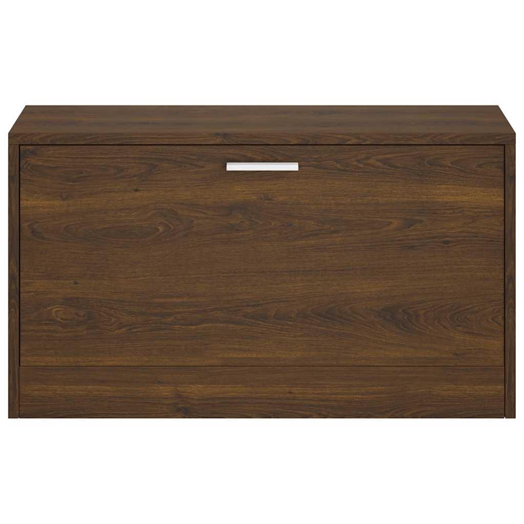 Banc à chaussures Chêne marron 80x24x45 cm Bois d'ingénierie - XIOS