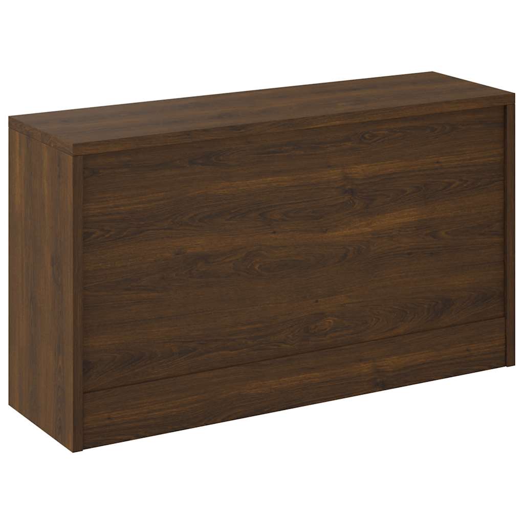 Banc à chaussures Chêne marron 80x24x45 cm Bois d'ingénierie - XIOS