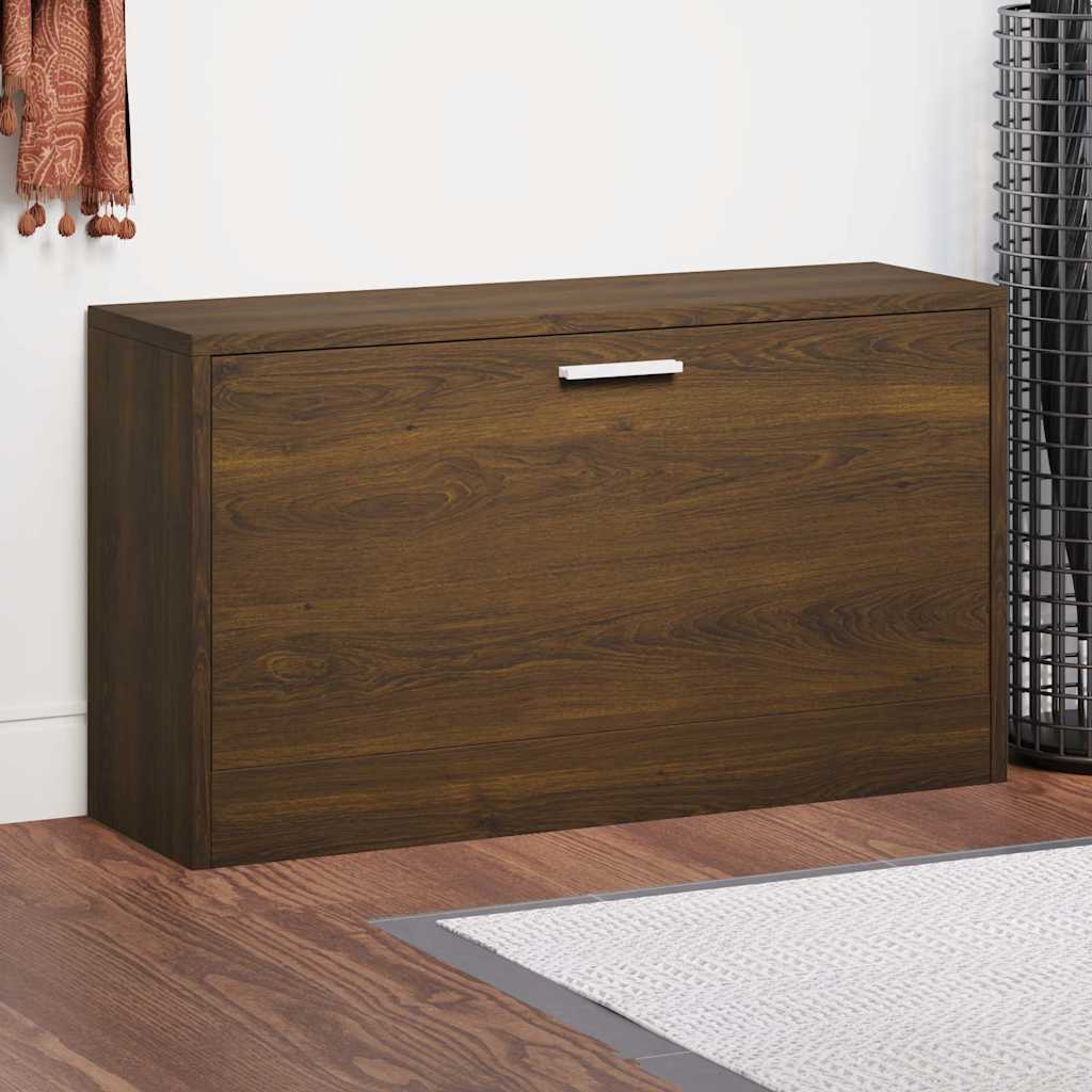 Banc à chaussures Chêne marron 80x24x45 cm Bois d'ingénierie - XIOS