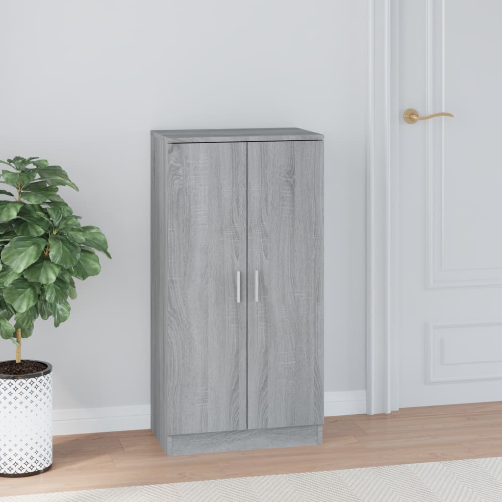 Armoire à chaussures Sonoma gris 55x35x108 cm Bois d'ingénierie - XIOS