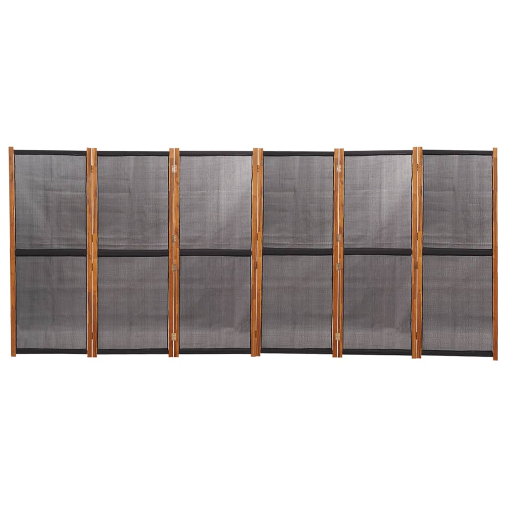 Cloison de séparation 6 panneaux Noir 420x180 cm - XIOS