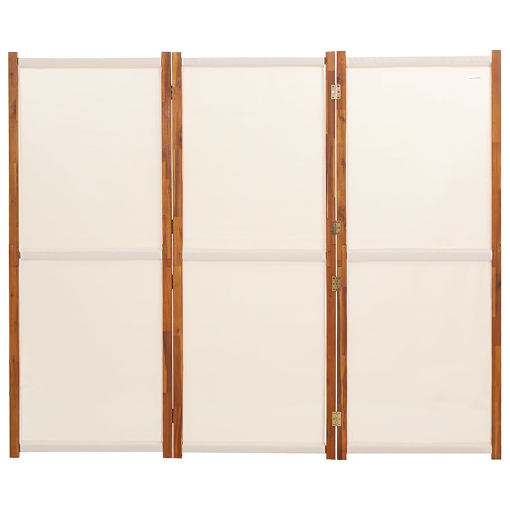Cloison de séparation 3 panneaux Blanc crème 210x180 cm - XIOS