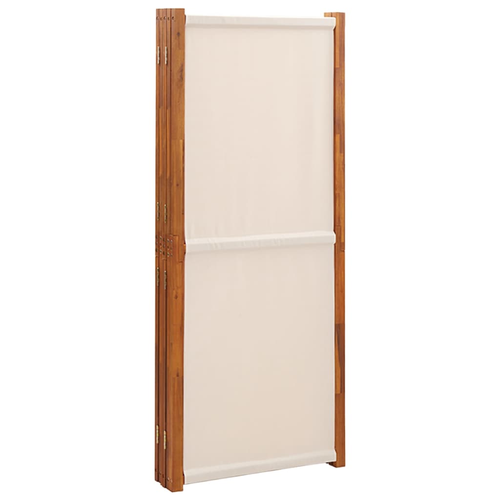 Cloison de séparation 5 panneaux Blanc crème 350x180 cm - XIOS