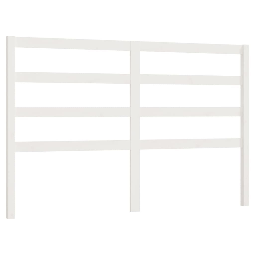 Tête de lit Blanc 146x4x100 cm Bois massif de pin - XIOS