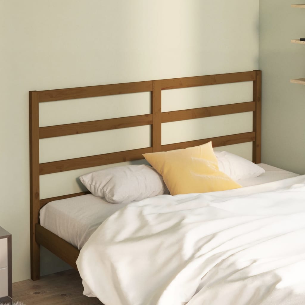 Tête de lit Marron miel 146x4x100 cm Bois massif de pin - XIOS