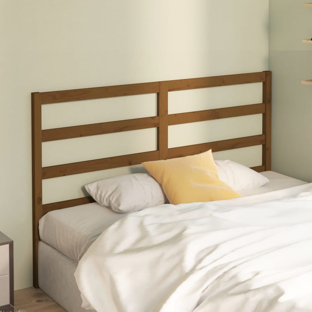 Tête de lit Marron miel 156x4x100 cm Bois massif de pin - XIOS