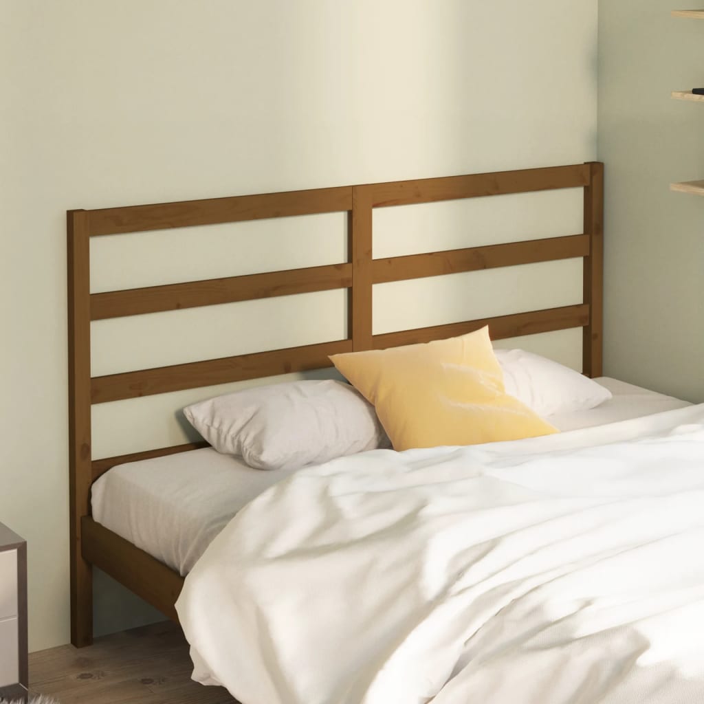Tête de lit Marron miel 156x4x100 cm Bois massif de pin - XIOS