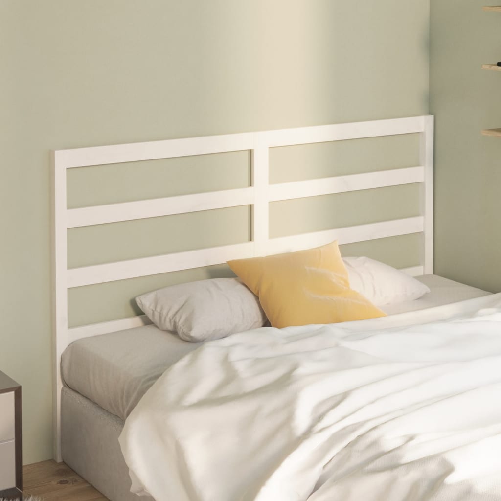 Tête de lit Blanc 166x4x100 cm Bois massif de pin - XIOS