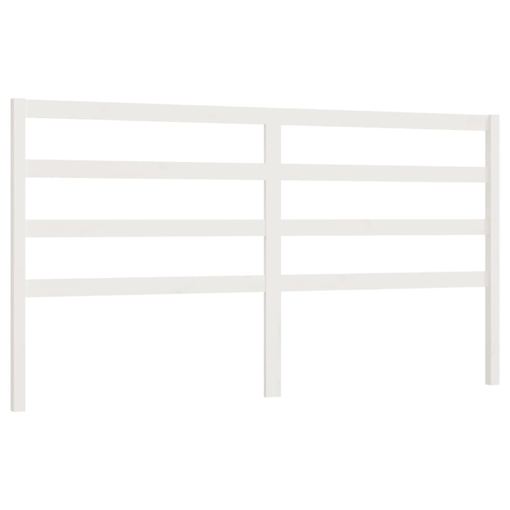 Tête de lit Blanc 206x4x100 cm Bois massif de pin - XIOS