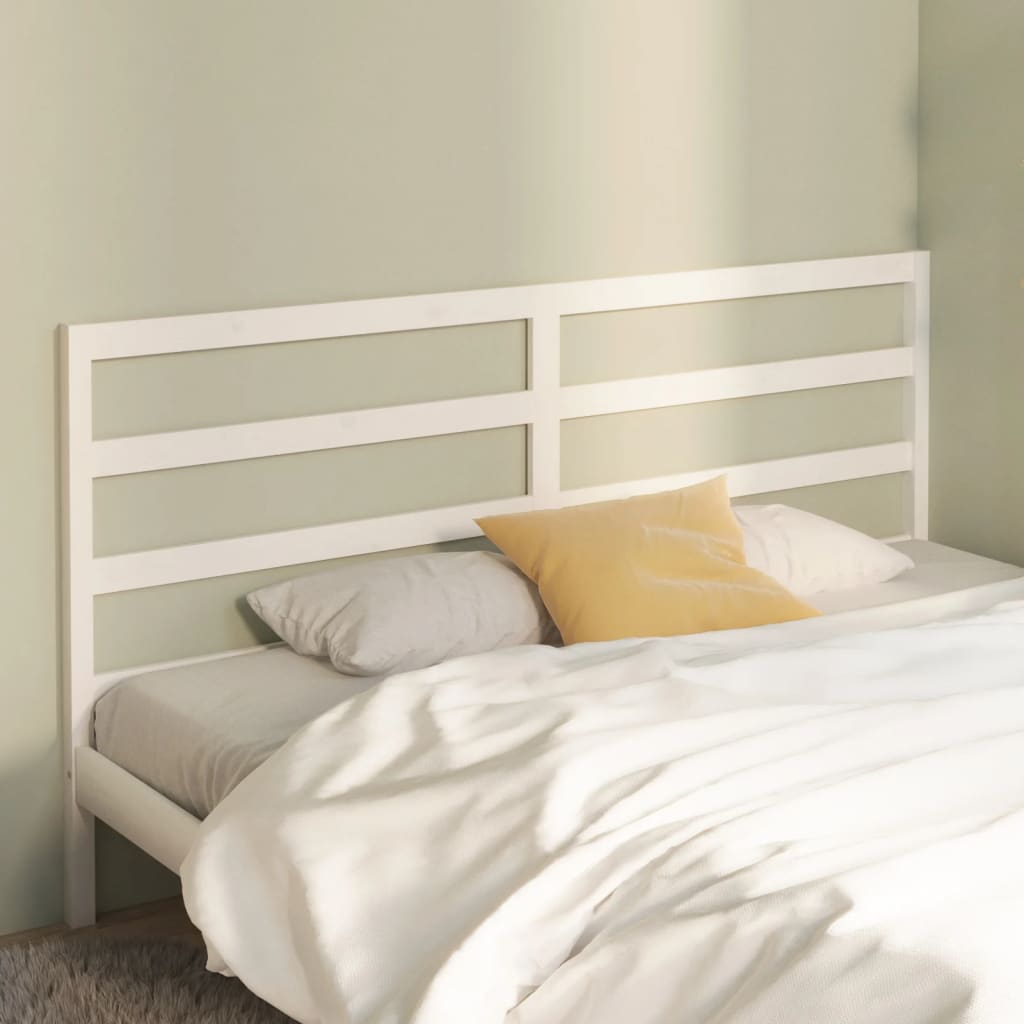 Tête de lit Blanc 206x4x100 cm Bois massif de pin - XIOS