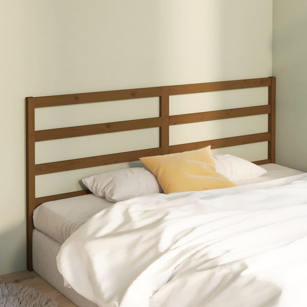 Tête de lit Marron miel 206x4x100 cm Bois massif de pin - XIOS