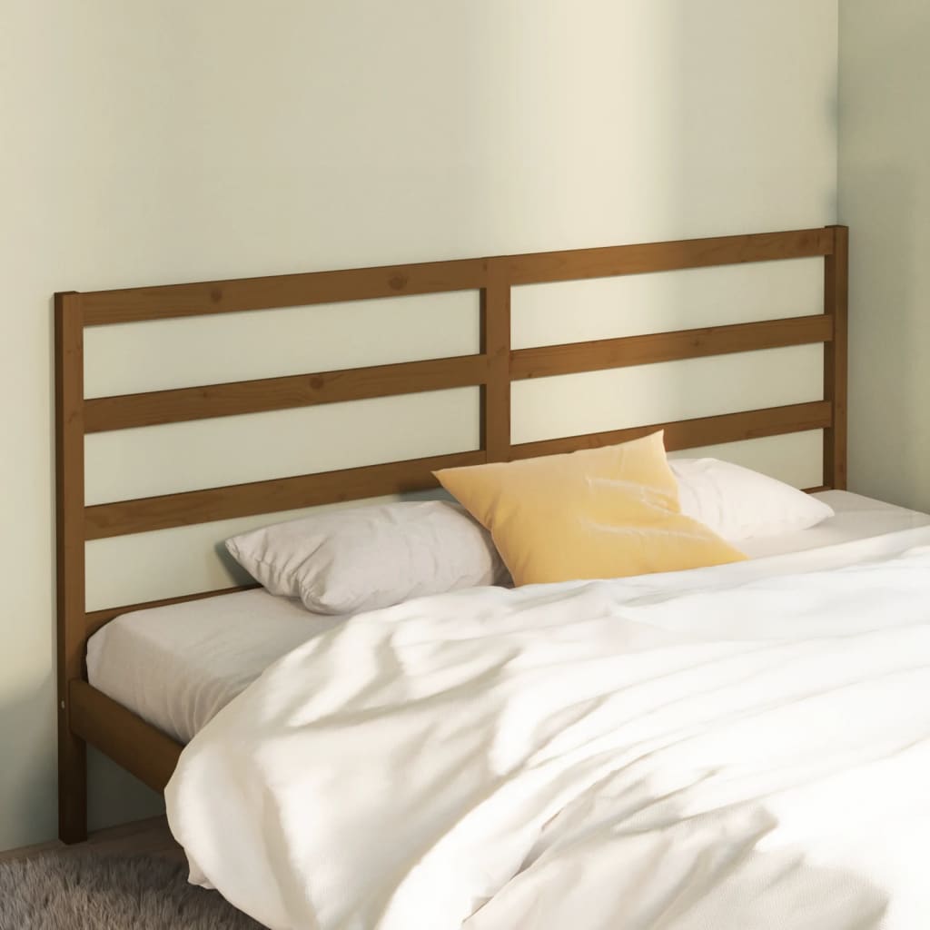 Tête de lit Marron miel 206x4x100 cm Bois massif de pin - XIOS
