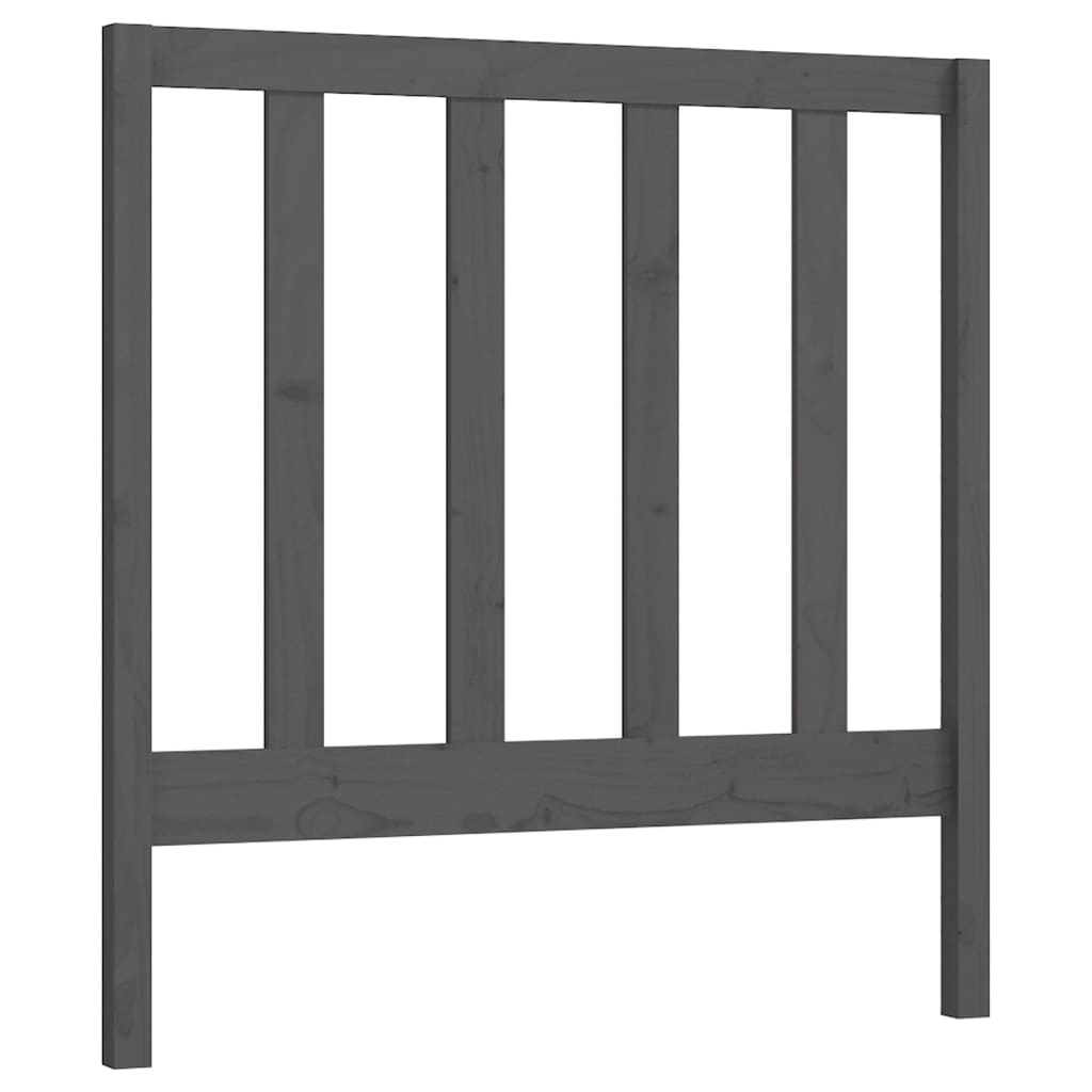 Tête de lit Gris 81x4x100 cm Bois massif de pin - XIOS