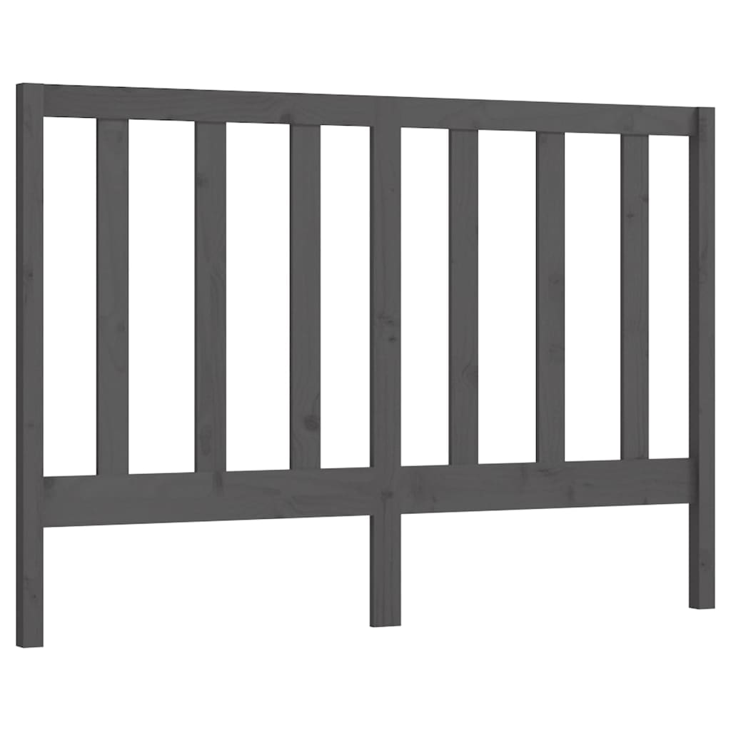 Tête de lit Gris 146x4x100 cm Bois massif de pin - XIOS