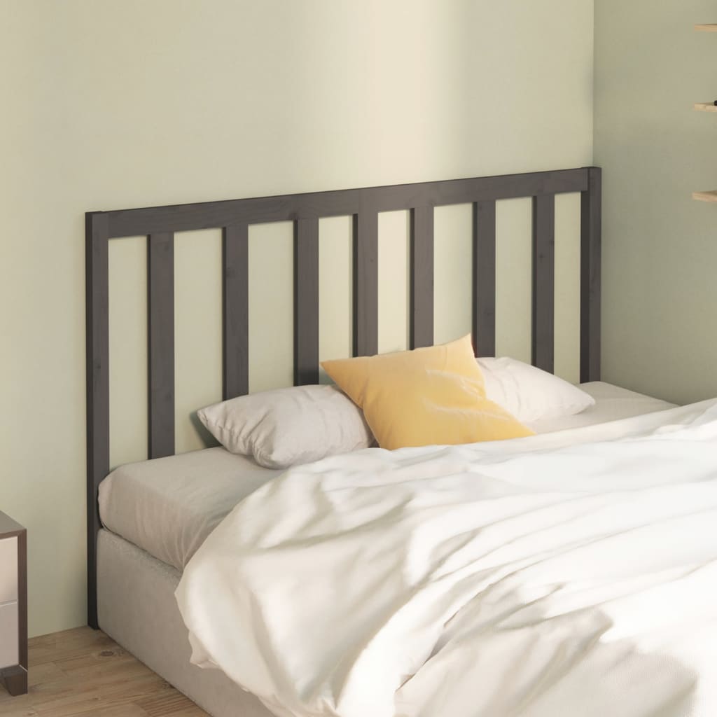 Tête de lit Gris 156x4x100 cm Bois massif de pin - XIOS