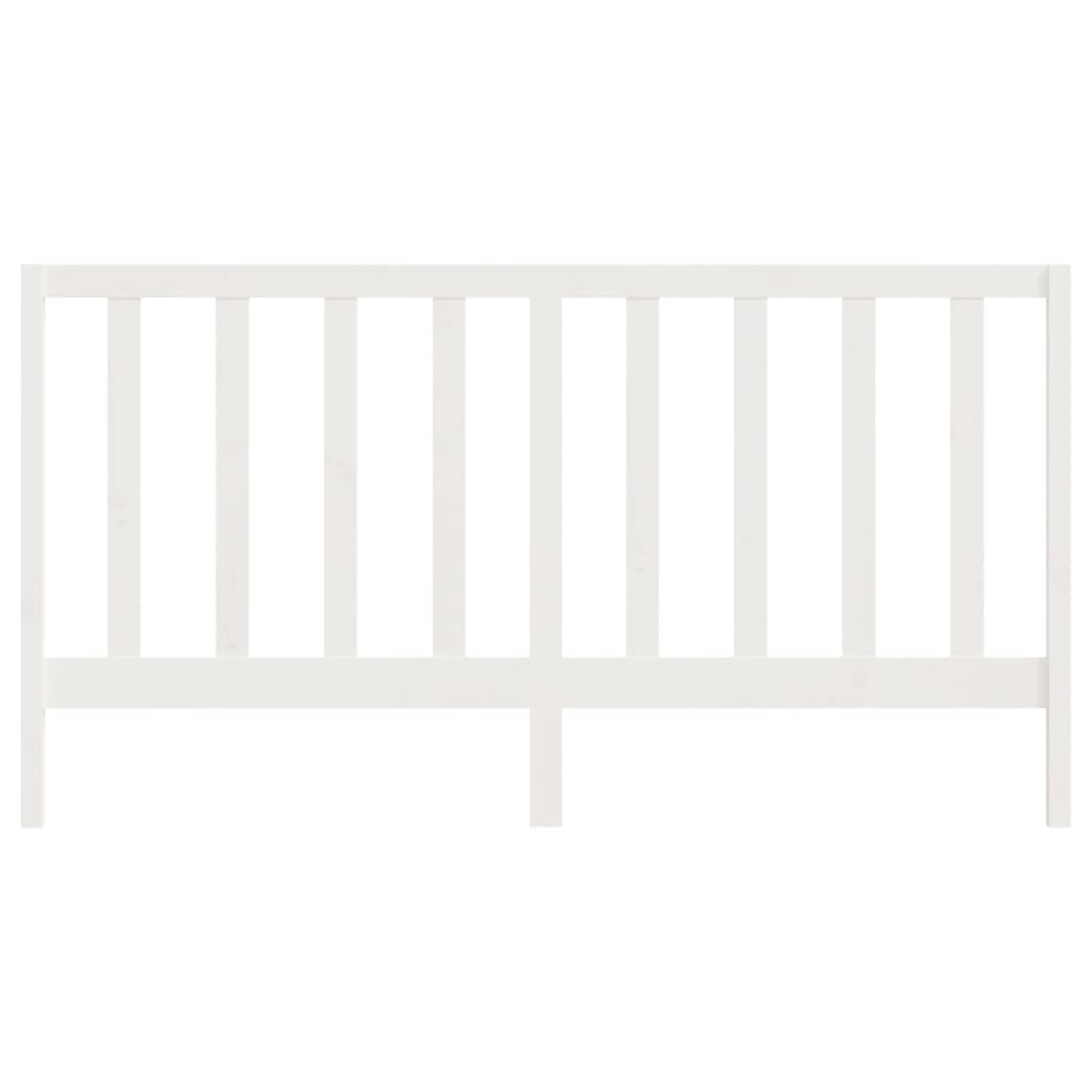 Tête de lit Blanc 206x4x100 cm Bois massif de pin - XIOS