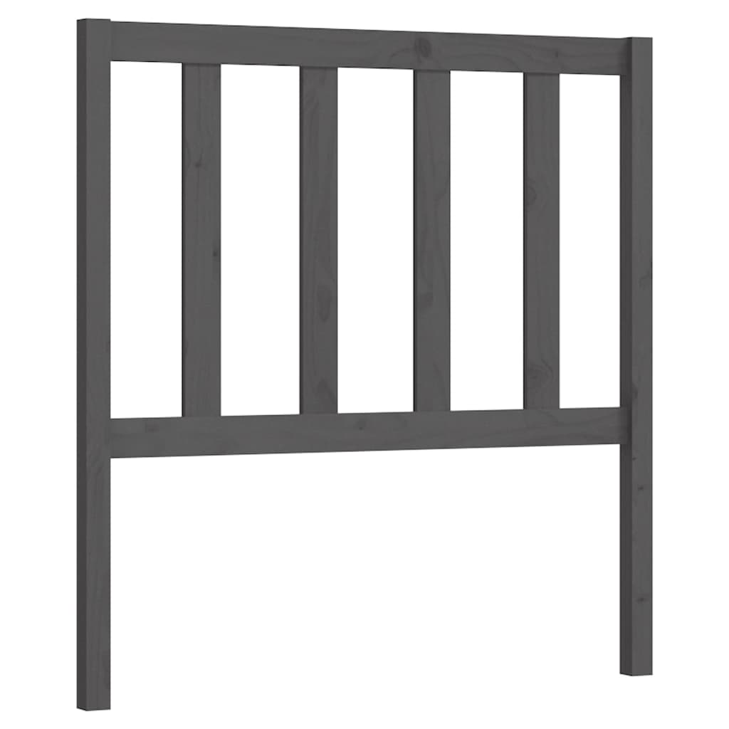 Tête de lit Gris 81x4x100 cm Bois massif de pin - XIOS