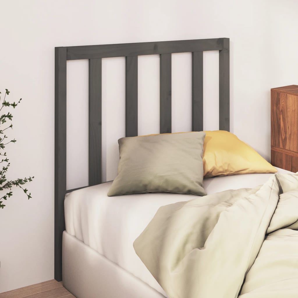Tête de lit Gris 81x4x100 cm Bois massif de pin - XIOS