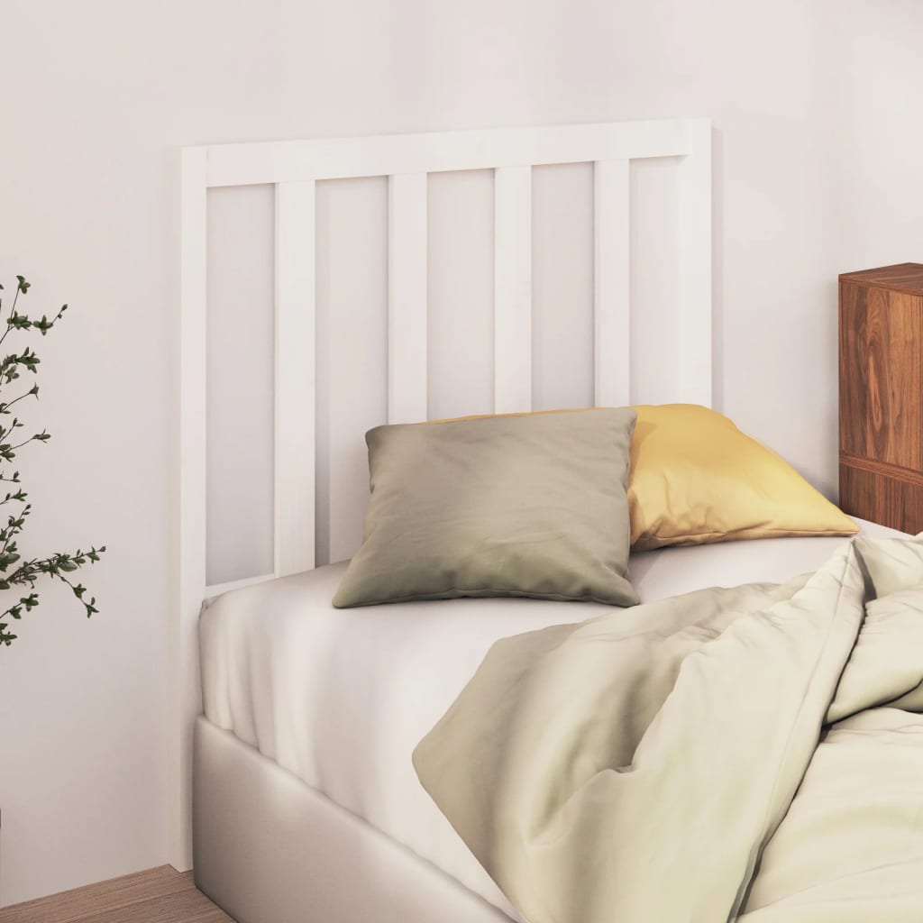 Tête de lit Blanc 106x4x100 cm Bois massif de pin - XIOS